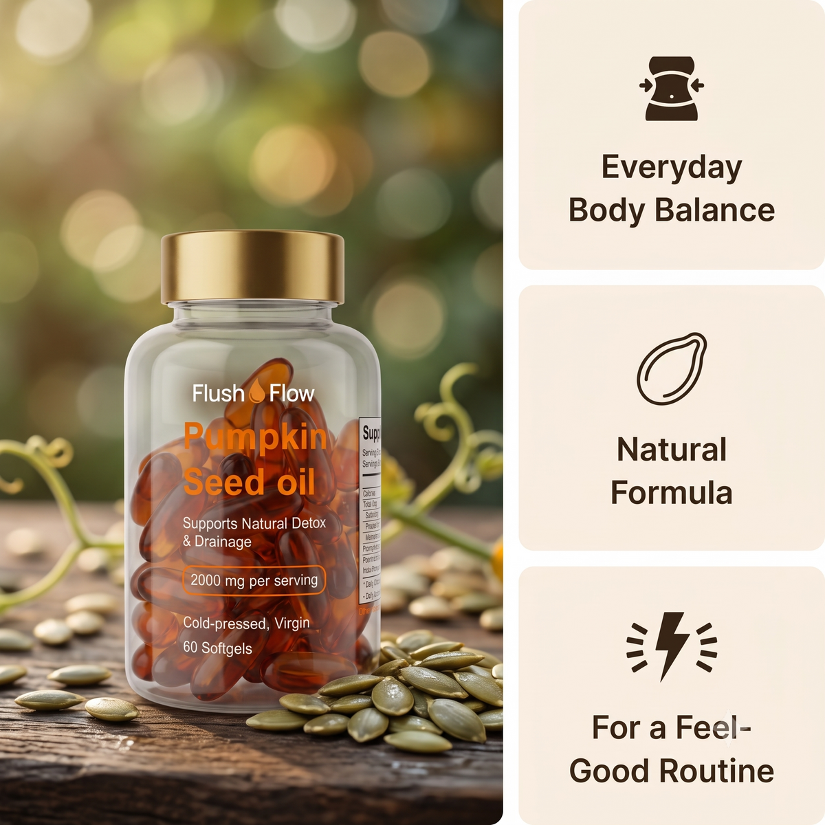 Flush & Flow® Daily Drainage Softgels