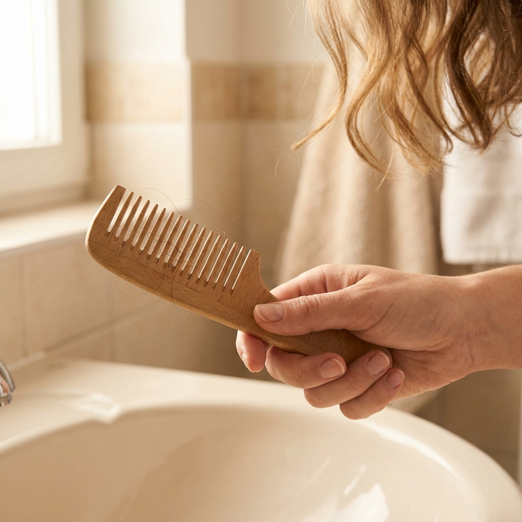 Less Hair in Your Brush. By Week 3.