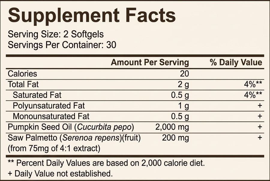 Supplement facts